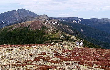 Looking north, approaching the summit