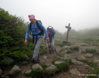 Arriving at Madison Hut