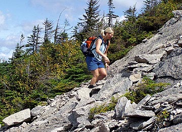 Climbing the North Slide