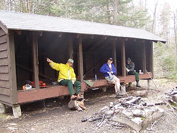 Hanging in Three Ponds Shelter